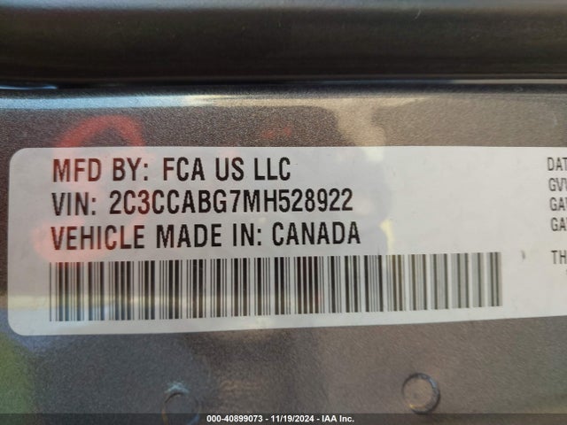 2C3CCABG7MH528922 Chrysler 300 300s