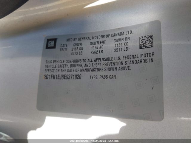 2G1FK1EJ8E9271020 Chevrolet CAMARO 2SS