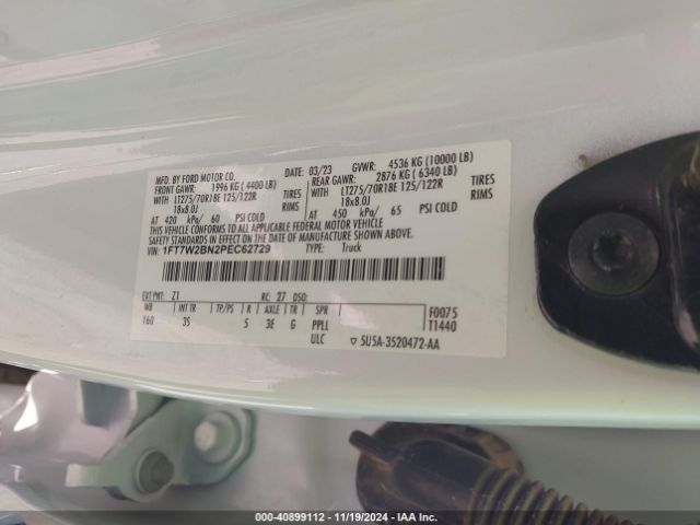 1FT7W2BN2PEC62729 Ford F-250 Xlt
