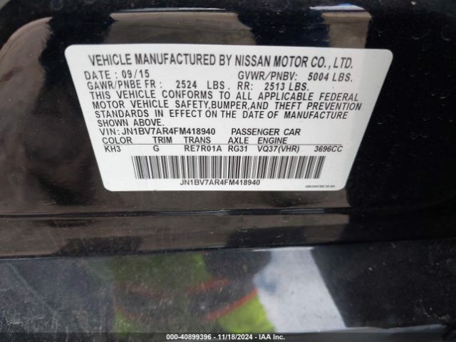 JN1BV7AR4FM418940 Infiniti Q50 Premium