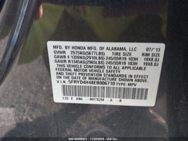 5FRYD4H48EB006710 Acura Mdx Technology Package