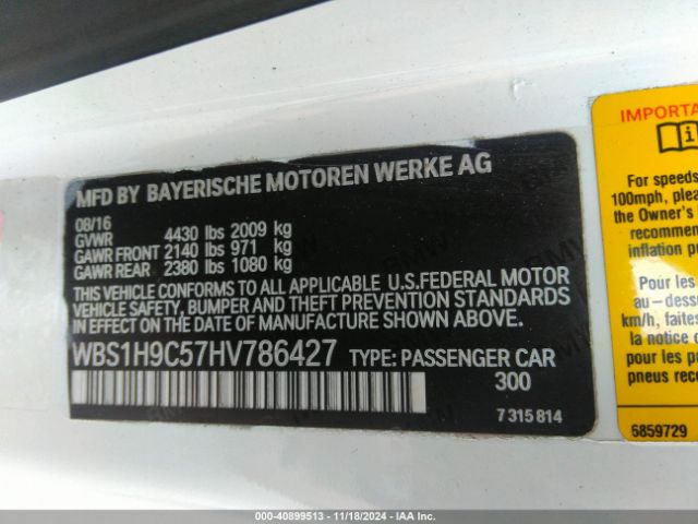 WBS1H9C57HV786427 BMW M2