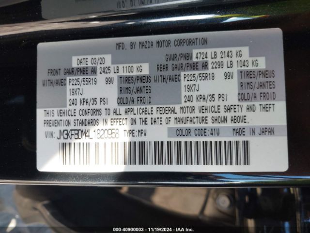 JM3KFBDM4L1820958 Mazda Cx-5 Grand Touring