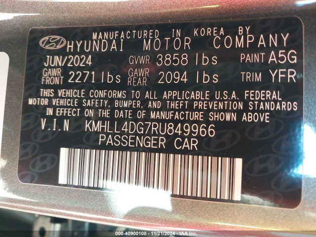 Hyundai ELANTRA SE 2024 KMHLL4DG7RU849966 Image 9