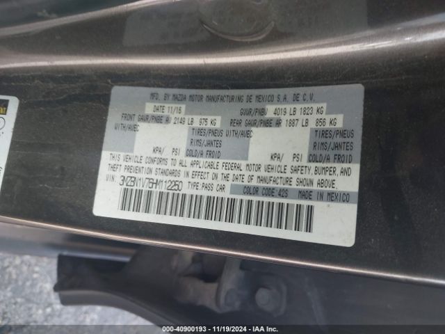 3MZBN1V76HM112250 Mazda Mazda3 Touring