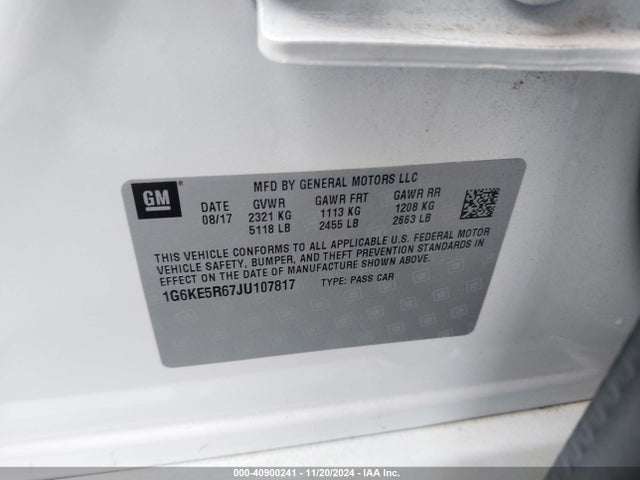2018 CADILLAC CT6 1G6KE5R67JU107817 Photo 8