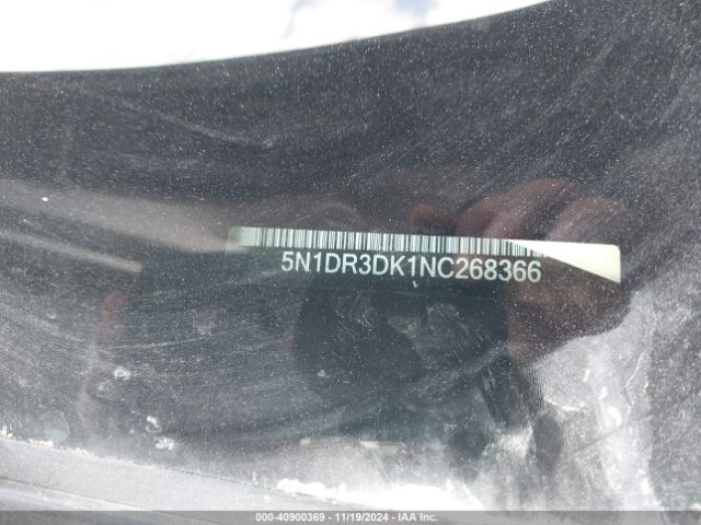 5N1DR3DK1NC268366 Nissan Pathfinder Platinum 4wd