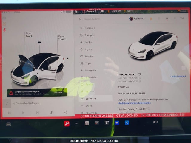2022 TESLA MODEL 3 5YJ3E1EB6NF248812 Photo 6