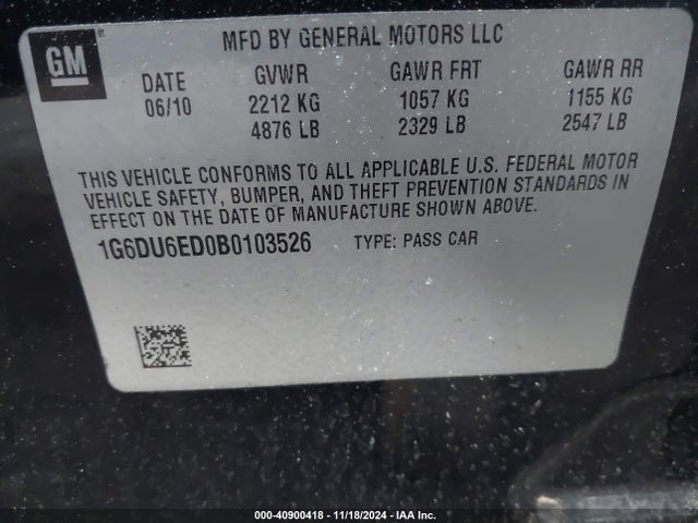 2011 CADILLAC STS 1G6DU6ED0B0103526 Photo 8