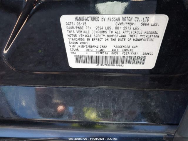 JN1BV7AR9FM410882 Infiniti Q50