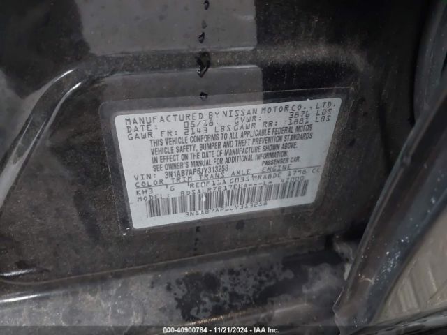 3N1AB7AP6JY313258 Nissan SENTRA SR