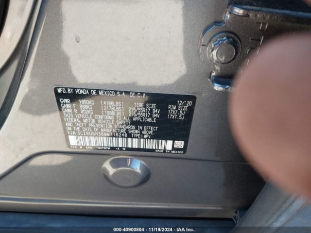 3CZRU6H36MM716248 Honda Hr-v Awd Lx