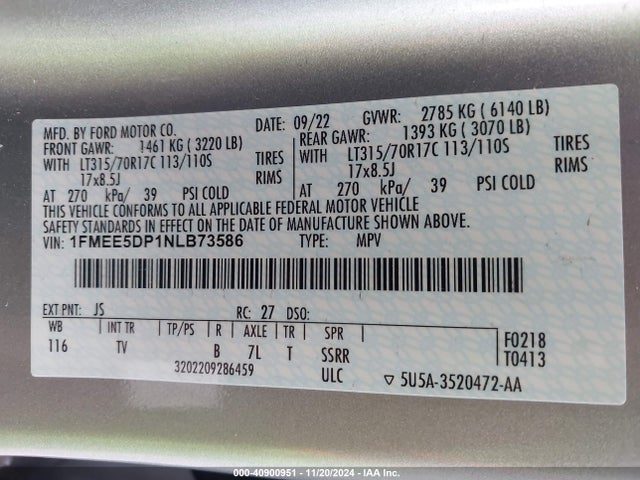 Ford Bronco Wildtrak 2022 1FMEE5DP1NLB73586 Image 9