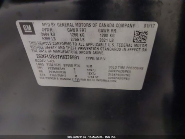 2GNFLGE37H6276991 Chevrolet Equinox Premier