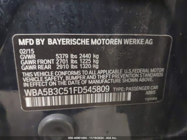 WBA5B3C51FD545809 BMW 535i Xdrive