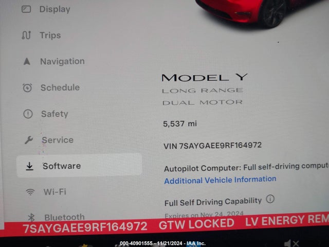 2024 TESLA MODEL Y 7SAYGAEE9RF164972 Photo 6