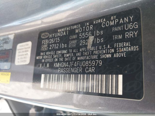 KMHGN4JF4FU085979 Hyundai Genesis 5.0
