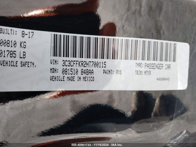 3C3CFFKR2HT700115 Fiat 500 POP