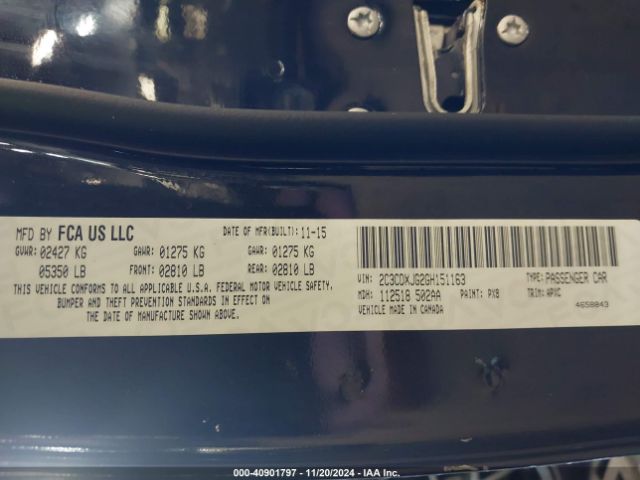 2016 DODGE CHARGER 2C3CDXJG2GH151163 Photo 8