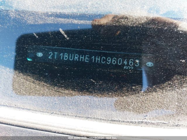 2T1BURHE1HC960463 Toyota COROLLA LE