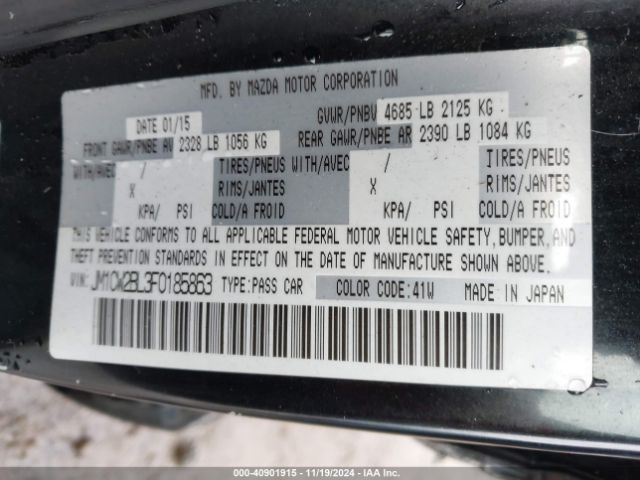 JM1CW2BL3F0185863 Mazda Mazda5 Sport