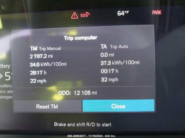 YV4ED3GM7P2053763 Volvo C40 Recharge Pure Electric Twin Ultimate