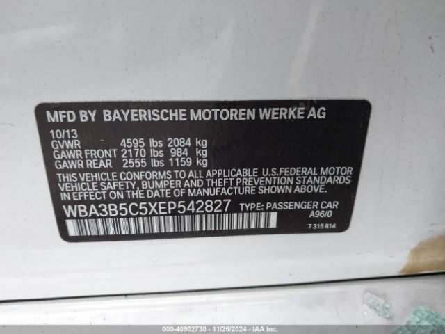 WBA3B5C5XEP542827 BMW 328i Xdrive