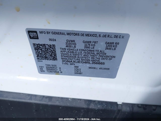 Chevrolet Equinox Awd Lt 2024 3GNAXUEG4RL356665 Image 9