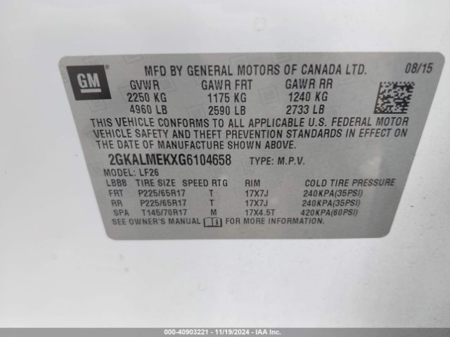 2GKALMEKXG6104658 GMC Terrain Sle-1