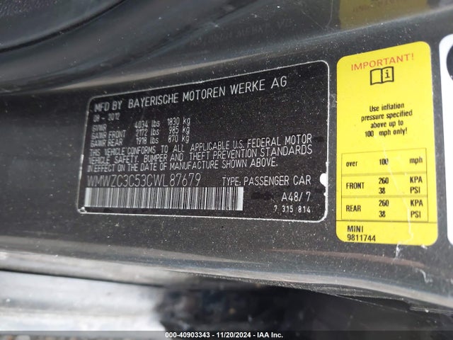 2012 MINI COOPER S COUNTRYMAN WMWZC3C53CWL87679 Photo 8