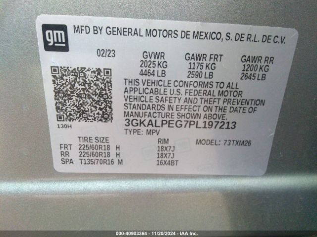3GKALPEG7PL197213 GMC Terrain Fwd Slt