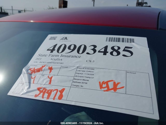 Mazda CX-5 SPORT 2021 JM3KFABM3M0387685 Image 17
