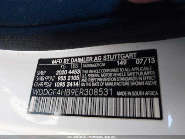 WDDGF4HB9ER308531 Mercedes-Benz C 250 Luxury/sport
