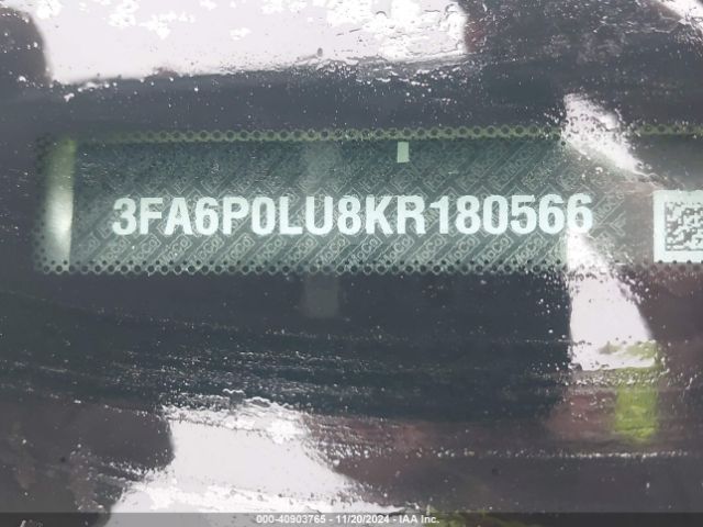 3FA6P0LU8KR180566 Ford Fusion Hybrid Se