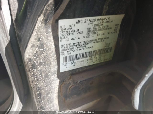 1FT7W2BT0FEC53203 Ford F-250 Lariat