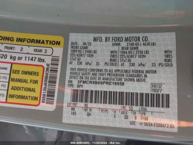 2023 FORD BRONCO SPORT 3FMCR9B69PRE18958 Photo 8