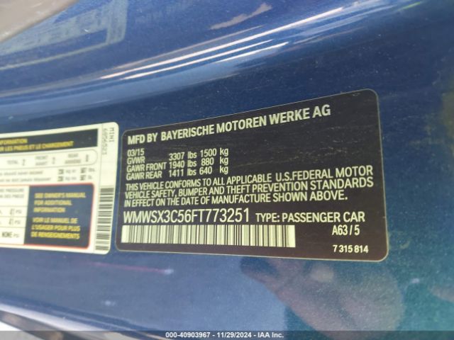 2015 MINI COUPE WMWSX3C56FT773251 Photo 8