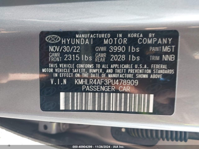Hyundai Elantra N Line 2023 KMHLR4AF3PU478909 Image 9