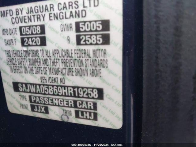 2009 JAGUAR XF SAJWA05B69HR19258 Photo 8