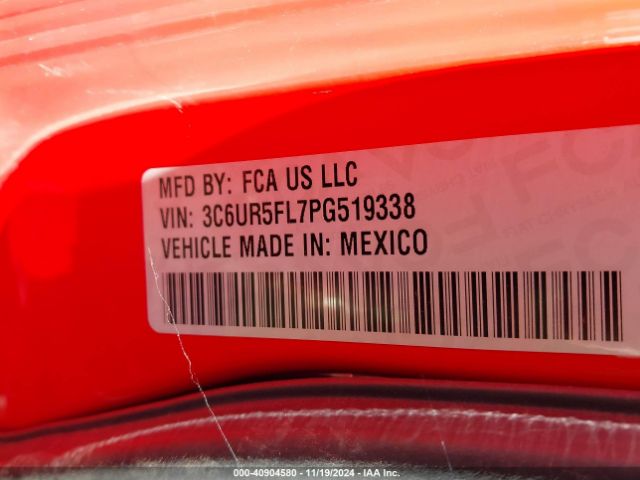 3C6UR5FL7PG519338 RAM 2500 Laramie  4x4 6'4 Box