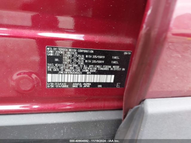 JTMC1RFV7KD040623 Toyota Rav4 Xle Premium