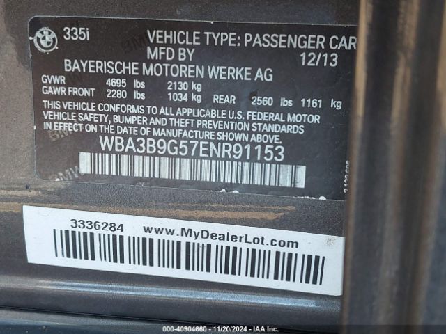 WBA3B9G57ENR91153 BMW 335i Xdrive