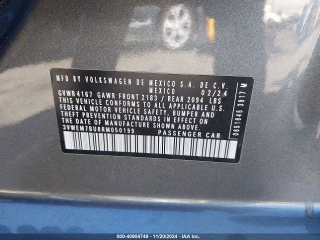 3VWEM7BU8RM050199 Volkswagen Jetta 1.5t Se