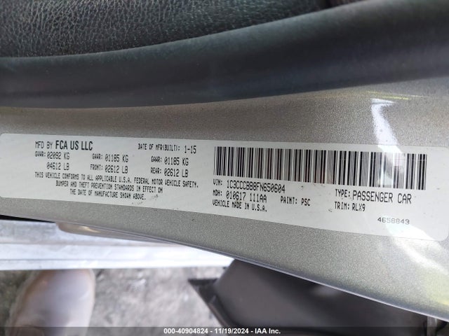 Chrysler 200 S 2015 1C3CCCBB8FN650604 Image 9
