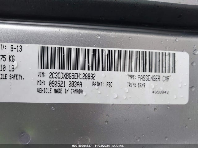Dodge Charger Se 2014 2C3CDXBG5EH128892 Image 9
