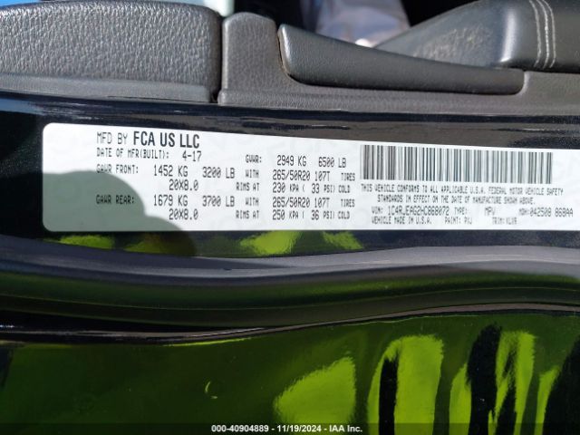 1C4RJEAG2HC868072 Jeep Grand Cherokee Altitude 4x2
