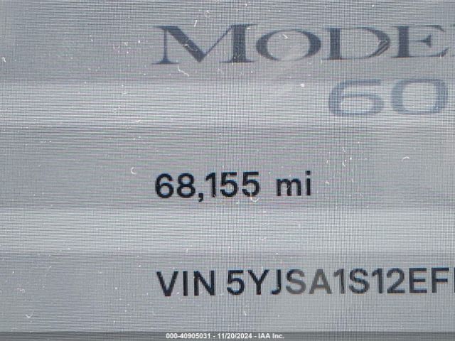 5YJSA1S12EFP42605 Tesla MODEL S