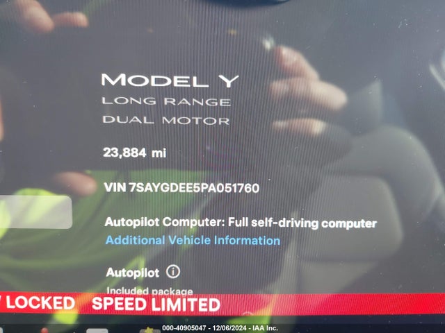 2023 TESLA MODEL Y 7SAYGDEE5PA051760 Photo 6