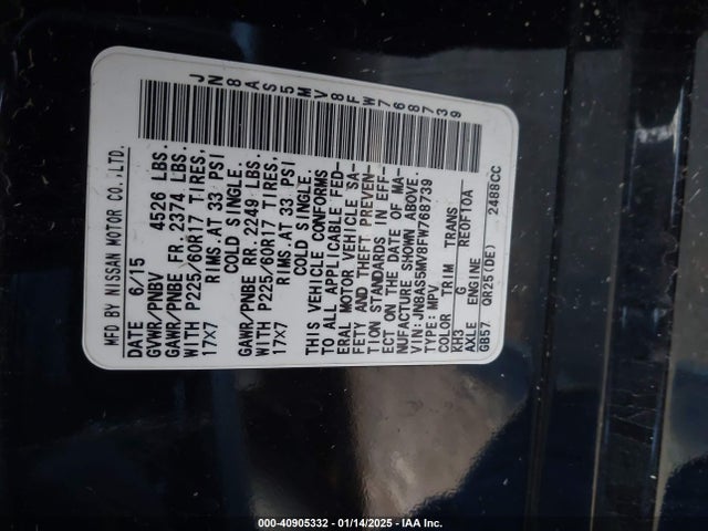 Nissan Rogue Select S 2015 JN8AS5MV8FW768739 Image 9