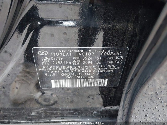 Hyundai ELANTRA SE 2020 KMHD74LF8LU947512 Image 9